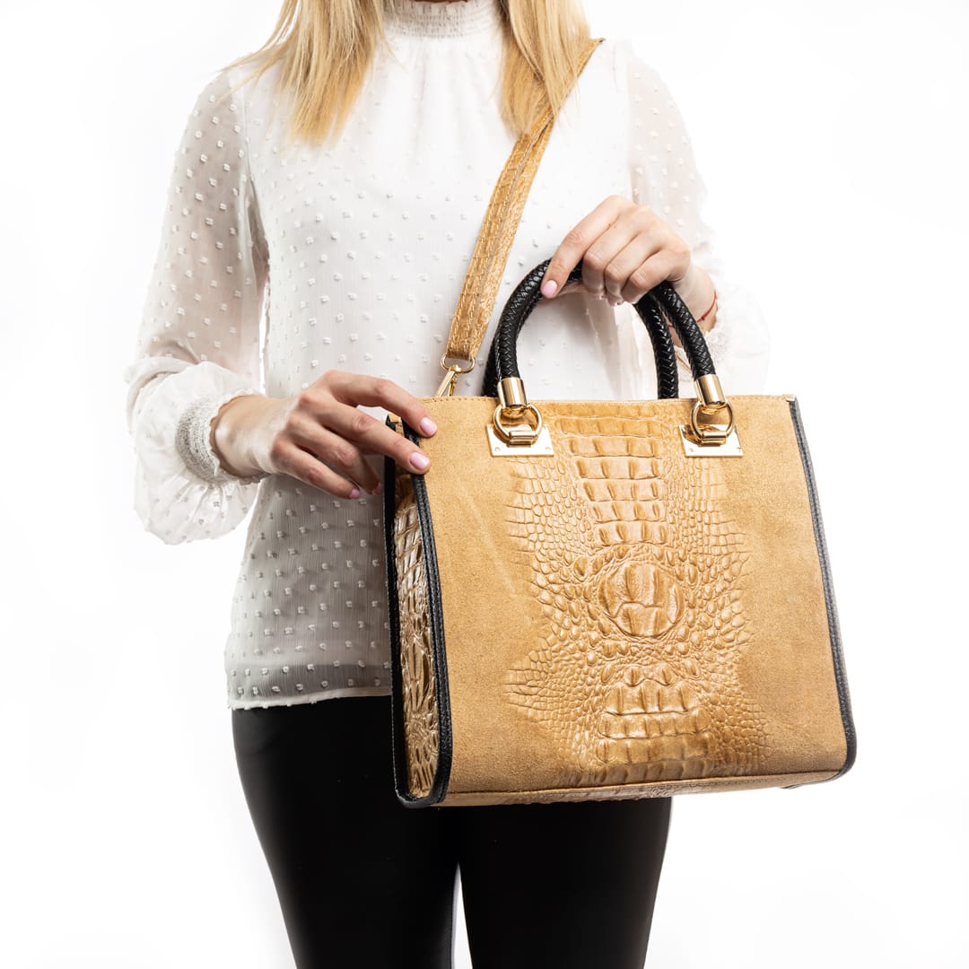 geanta-femei-piele-naturala-mustar-negru-ava4