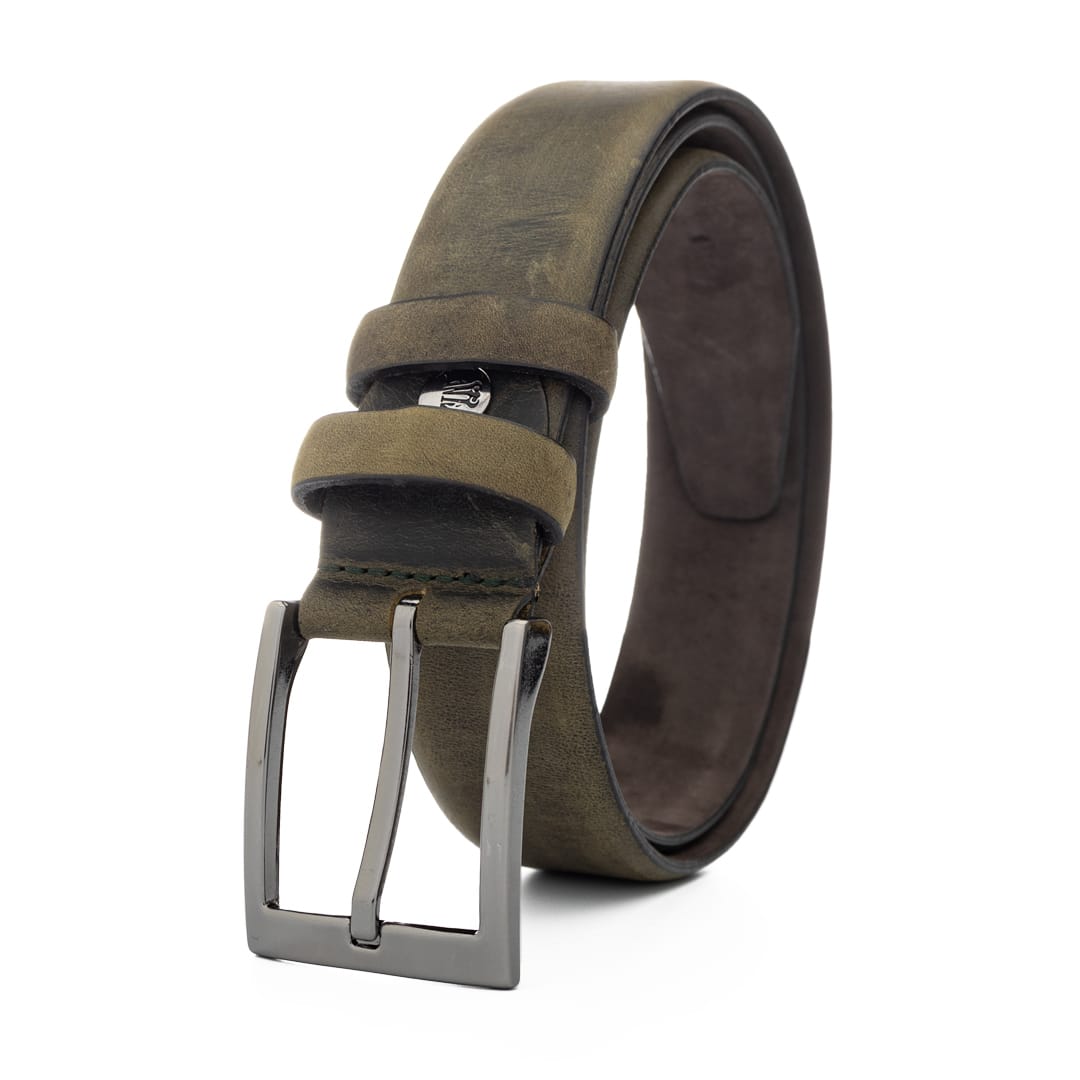 curea-barbati-piele-naturala-verde-Olive3