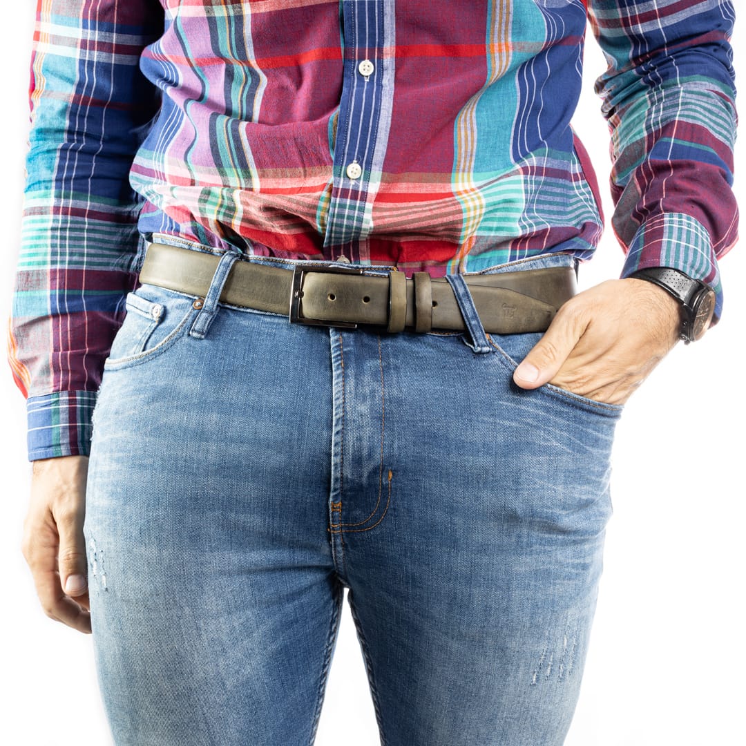 curea-barbati-piele-naturala-verde-Olive4