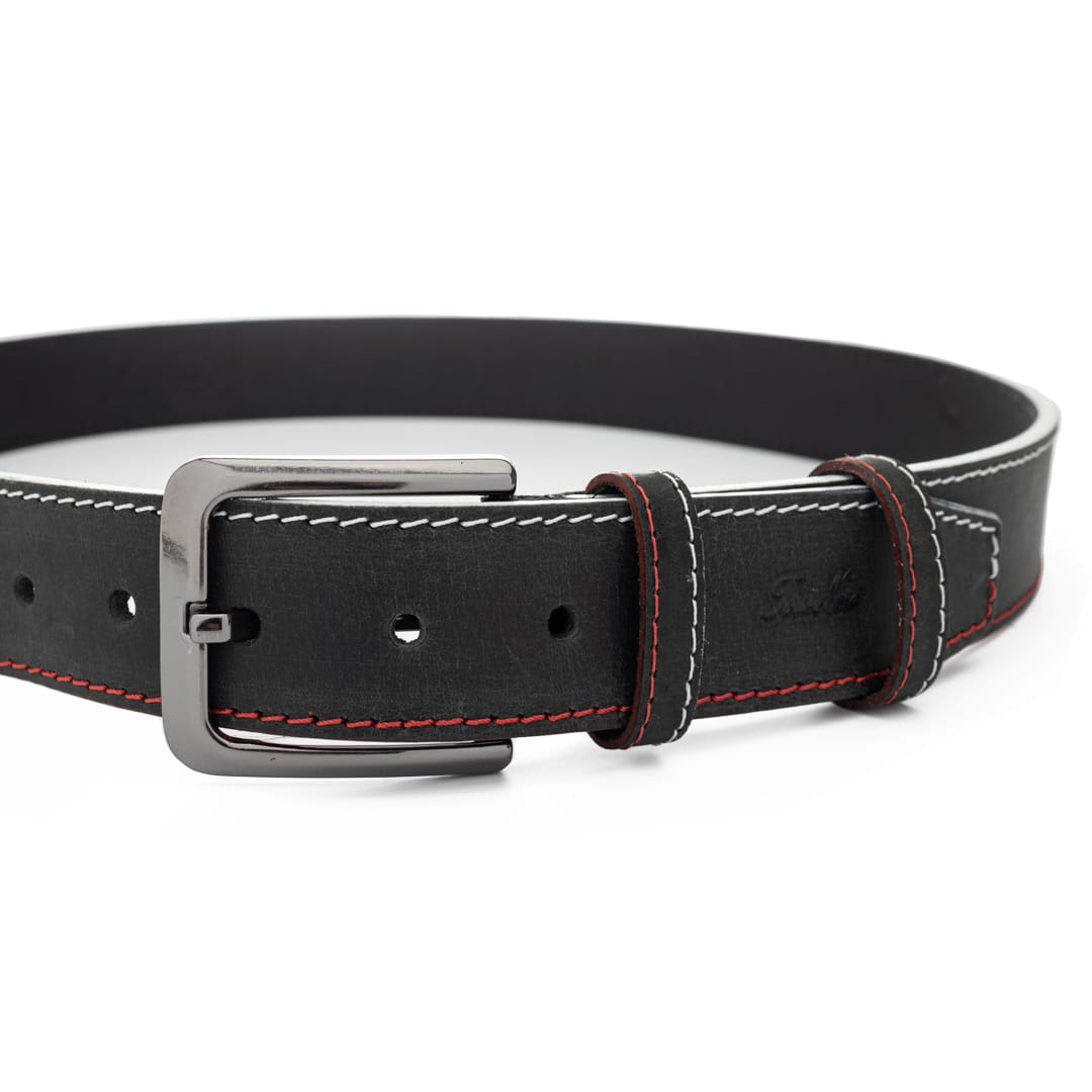 curea-barbati-piele-naturala-negru-King1