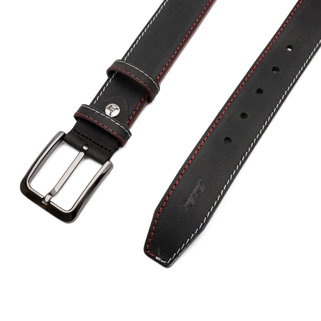 curea-barbati-piele-naturala-negru-King3