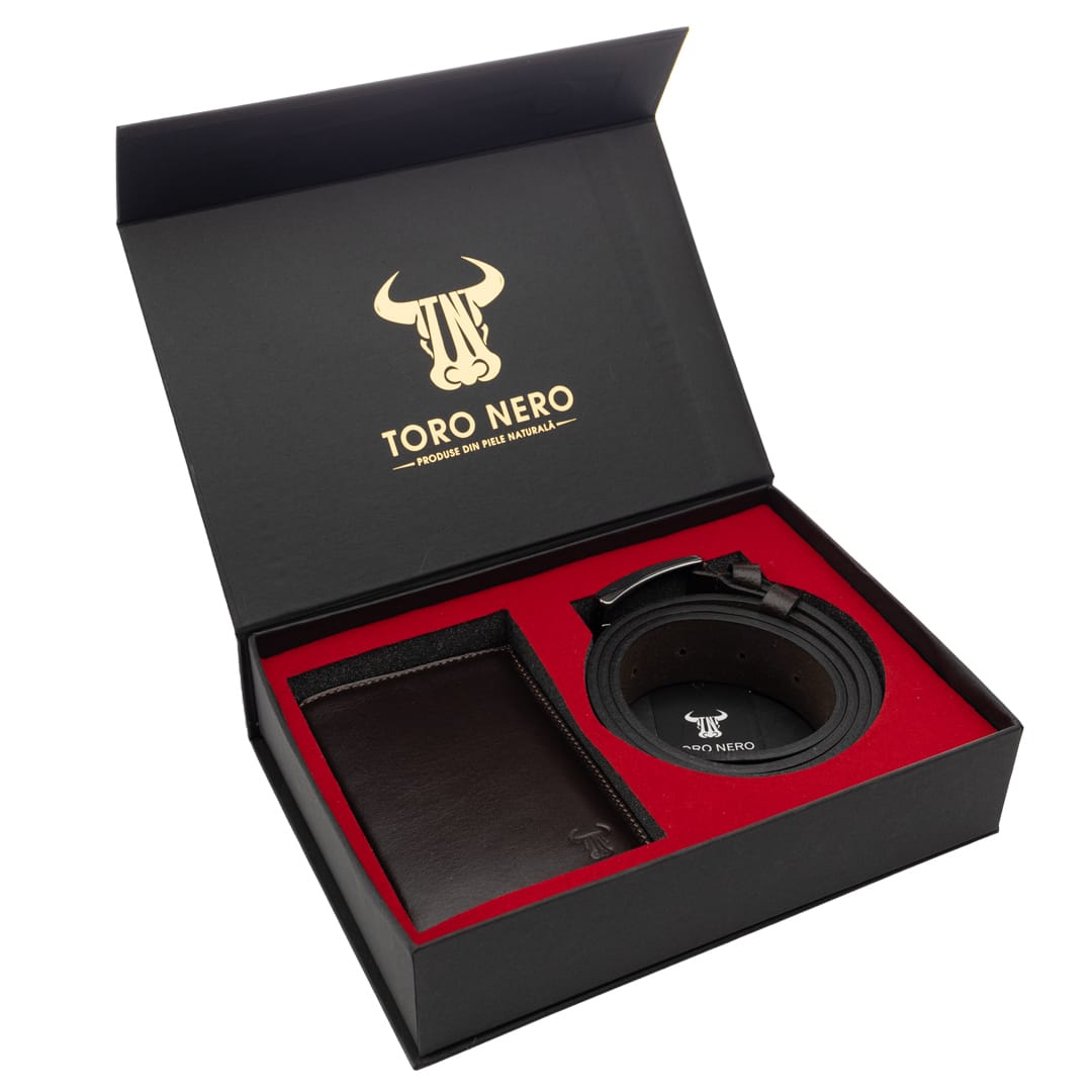 set-cadou-barbati-piele-naturala-maro-Token-Tall