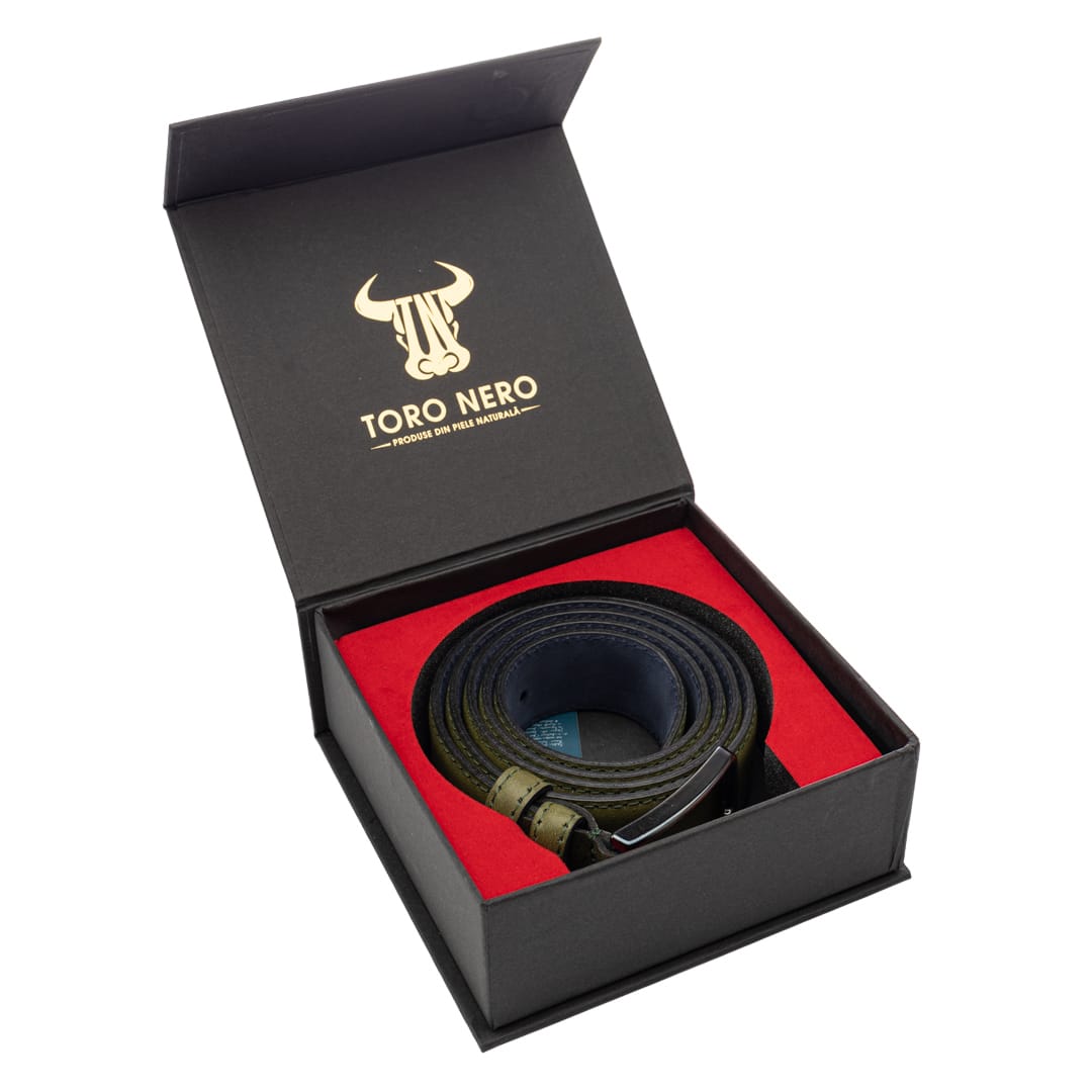 set-cadou-curea-piele-naturala-verde-Line