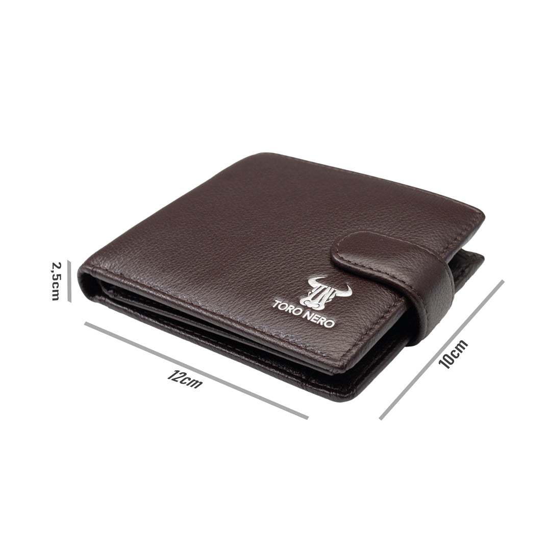 Portofel barbati din piele naturala maro Vita Varia,protectie Rfid