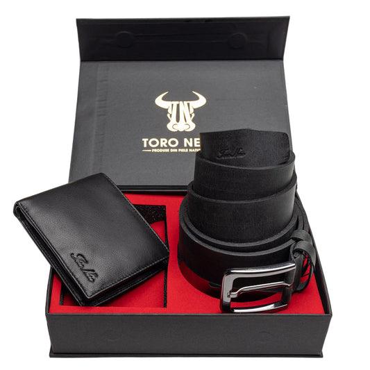 set-cadou-barbati-piele-naturala-negru-Max-Rubber