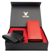 set-cadou-portofel-femeibarbati-piele-naturala-rosu-Gina-Viki