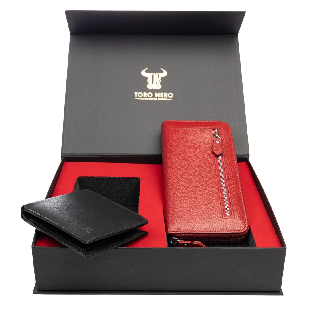 set-cadou-portofel-femeibarbati-piele-naturala-negru-rosu-Arya-Manu