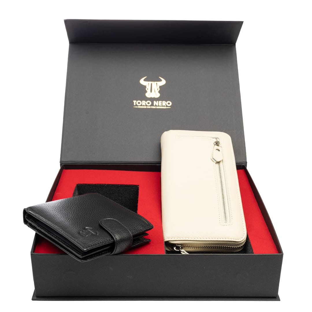 set-cadou-portofel-femeibarbati-piele-naturala-negru-bej-Arya-Vita-Opzioni