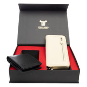 set-cadou-portofel-femeibarbati-piele-naturala-negru-bej-Arya-Muselles