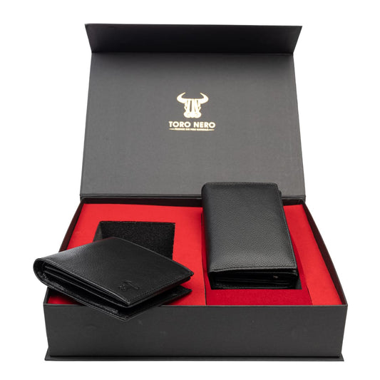 set-cadou-portofel-femeibarbati-piele-naturala-negru-Little-Muselles