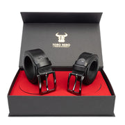 set-cadou-curea-barbati-piele-naturala-casual-elegant-negru-Classic-Night