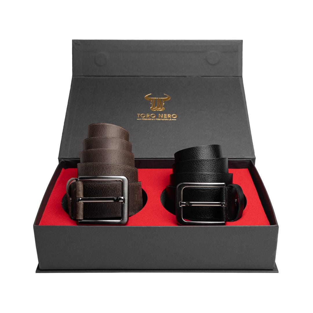 set-cadou-curea-barbati-piele-naturala-casual-elegant-negru-maro-Night-Industrial1