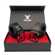 set-cadou-curea-barbati-piele-naturala-casual-elegant-negru-maro-Night-Industrial