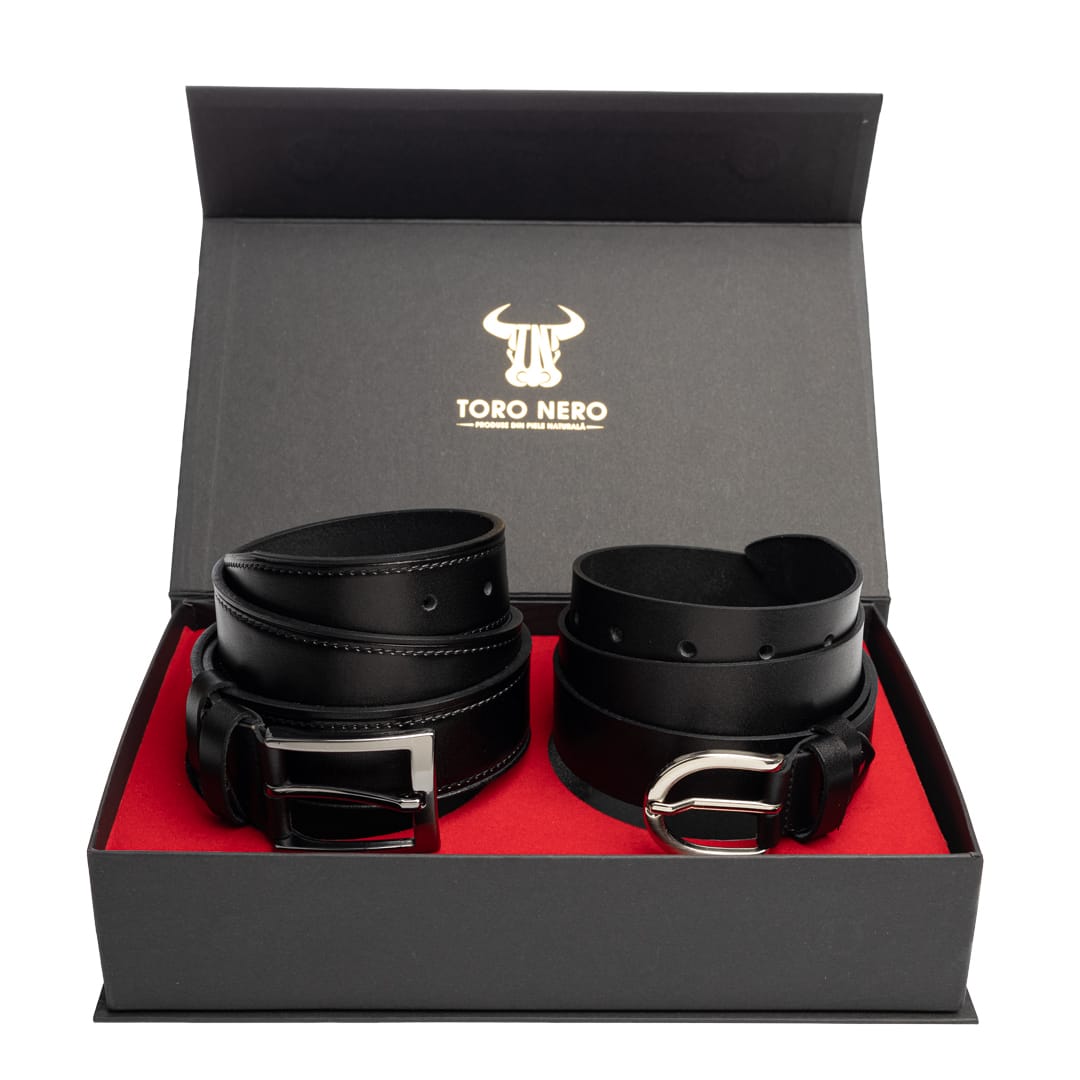 set-cadou-curea-femeicurea-barbati-piele-naturala-negru-Middle-Classic