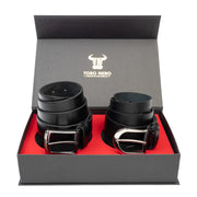 set-cadou-curea-femeicurea-barbati-piele-naturala-negru-Thick-Smooth