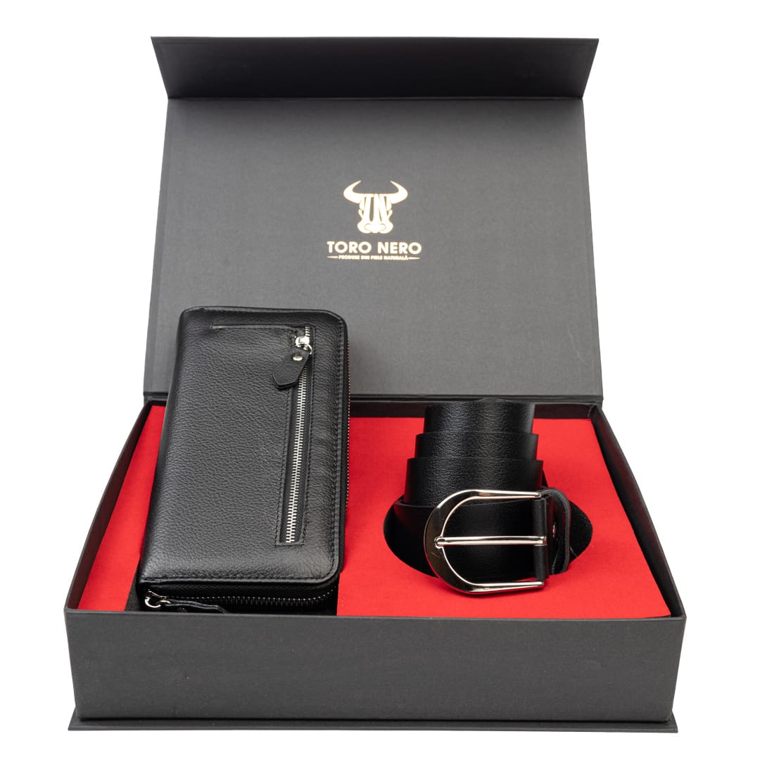 set-cadou-portofel-femei-curea-femei-piele-naturala-negru-Arya-Thick