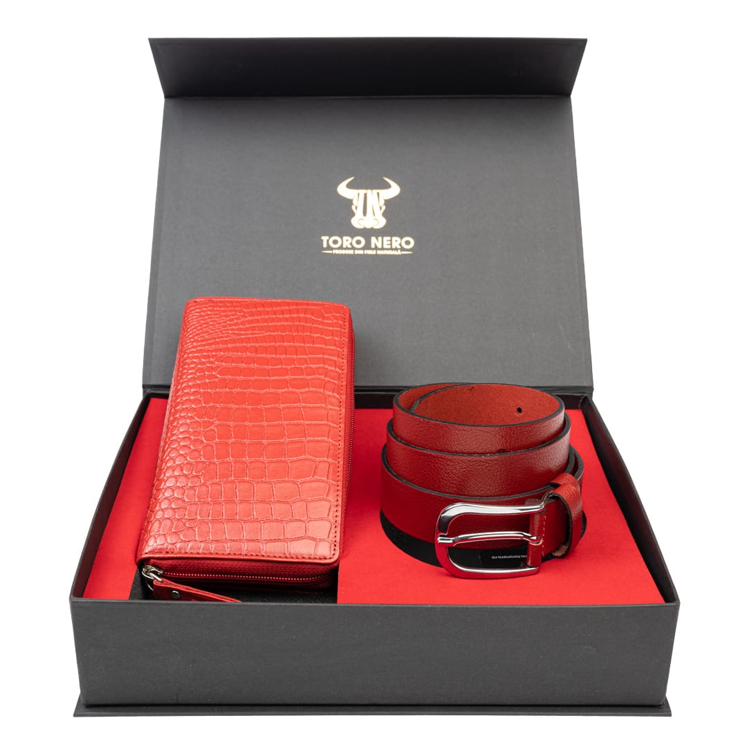 set-cadou-portofel-curea-femei-piele-naturala-rosu-Gia-Middle