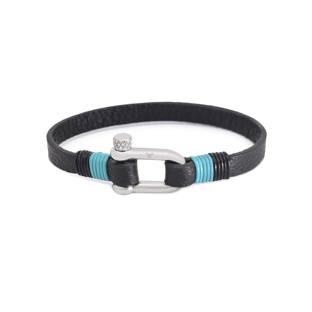 Bratara-barbati-piele-naturala-negru-Many