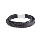 Bratara-barbati-piele-naturala-negru-Orion