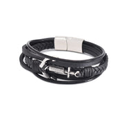 Bratara-barbati-piele-naturala-negru-Sea