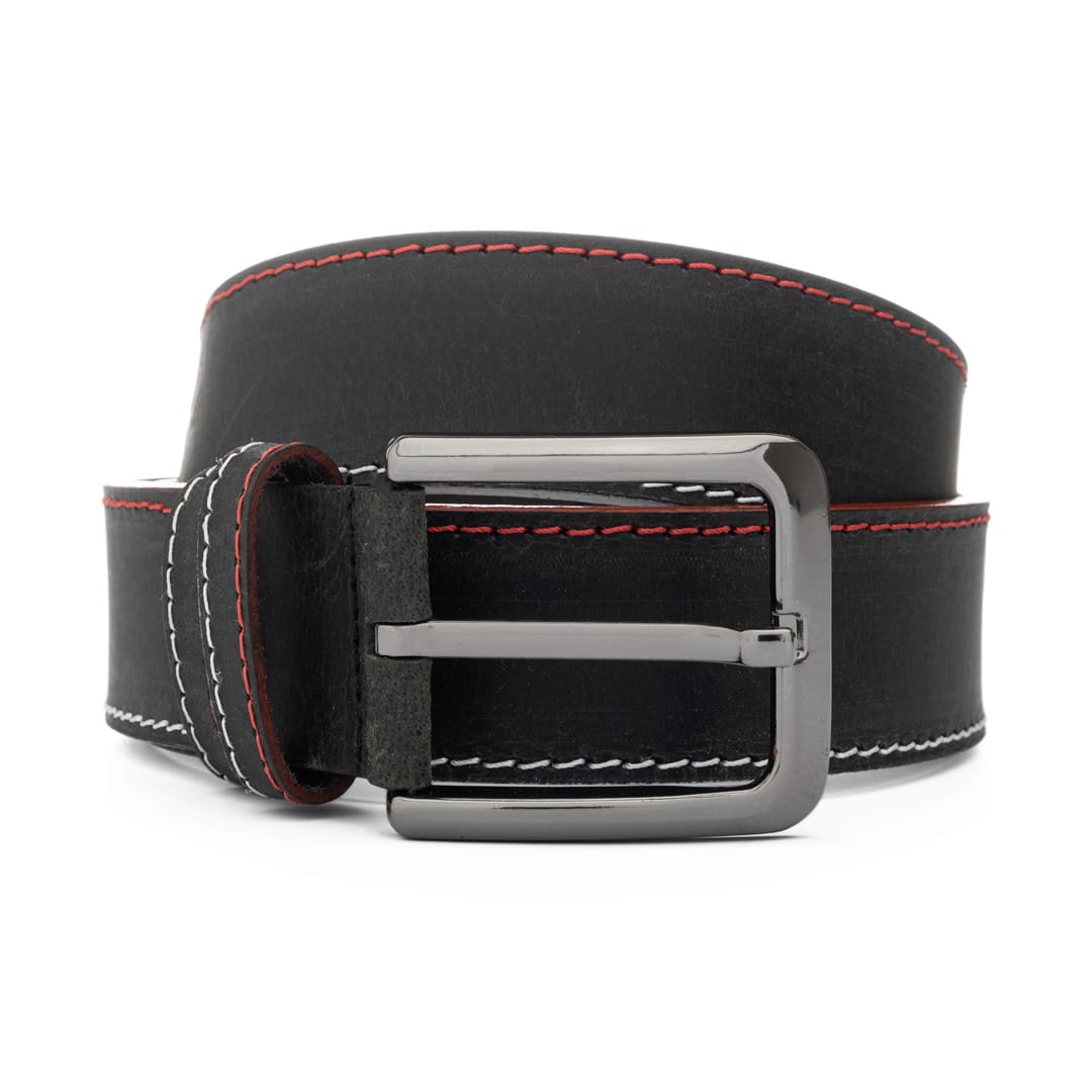 curea-barbati-piele-naturala-negru-King