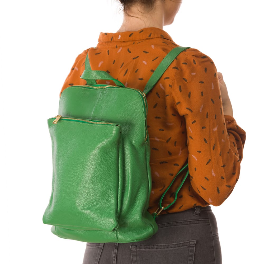 Rucsac-dama-din-piele-naturala-verde-Duality