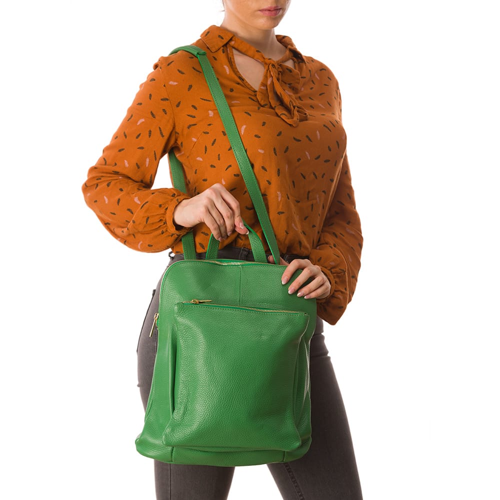 Rucsac-dama-din-piele-naturala-verde-Duality_1