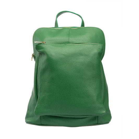 Rucsac-dama-din-piele-naturala-verde-Duality_4