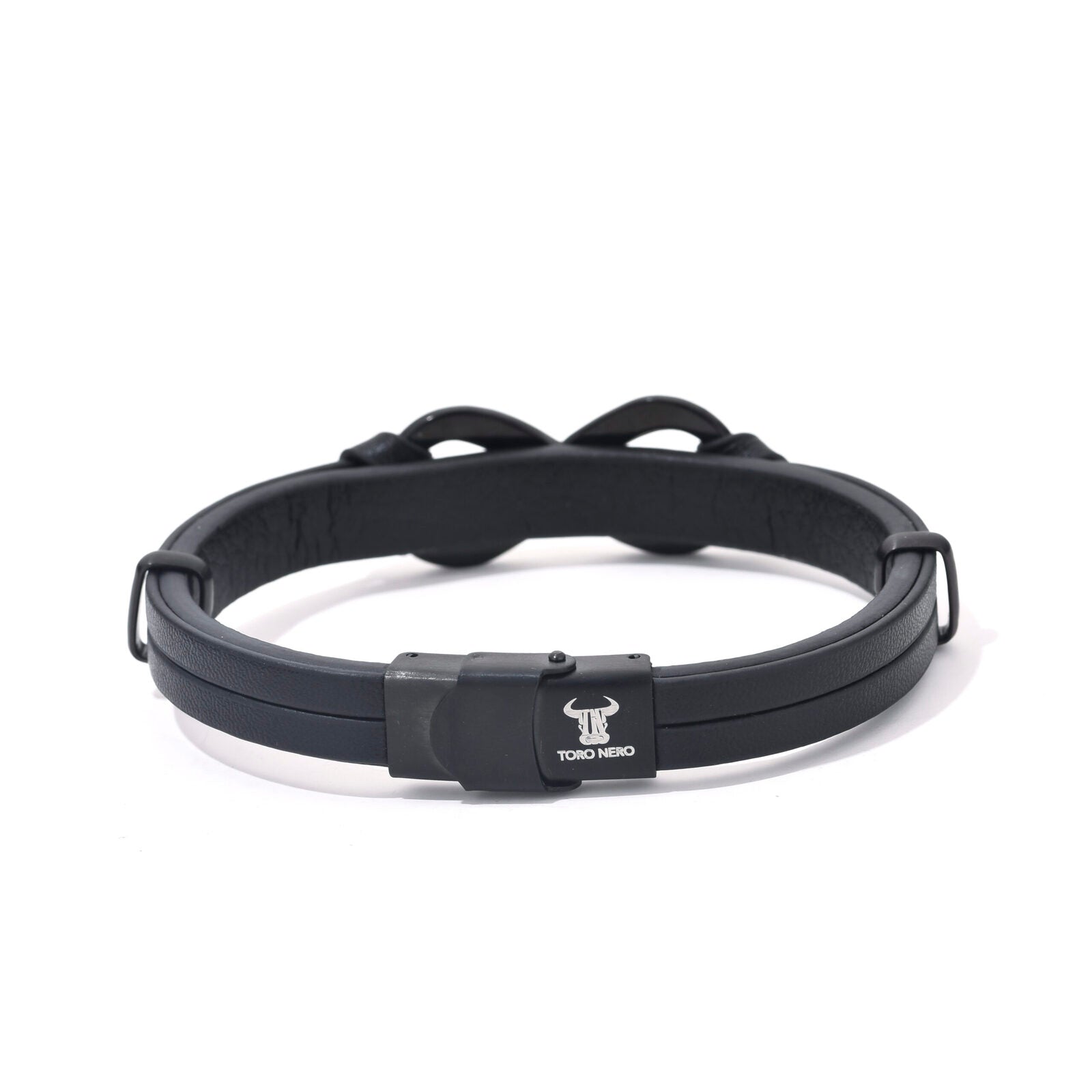 Bratara-barbati-piele-naturala-negru-Infinit mare2.jpg