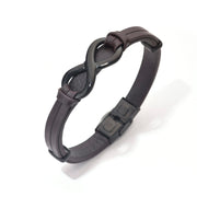 Bratara-barbati-piele-naturala-maro-Infinit mare1.jpg