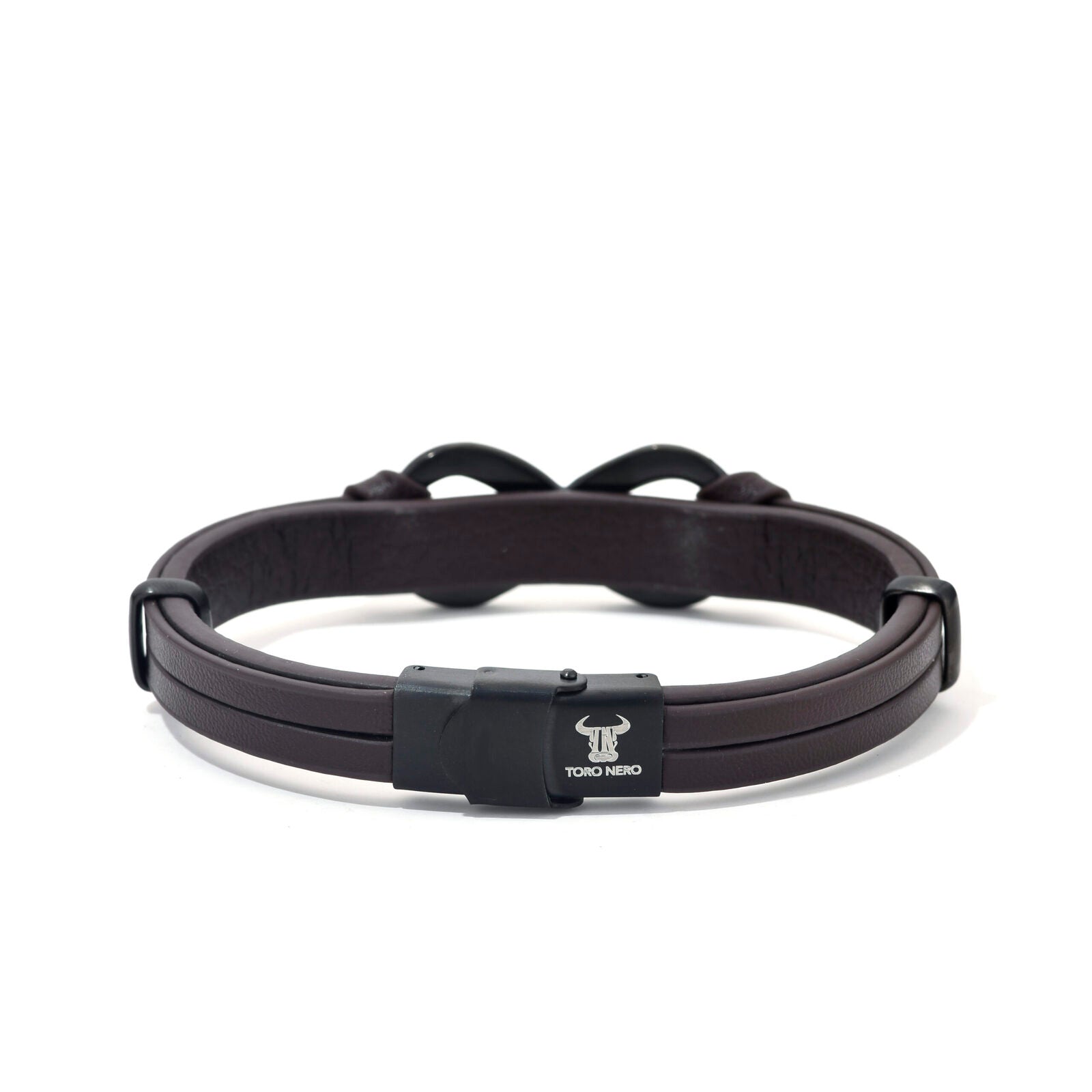 Bratara-barbati-piele-naturala-maro-Infinit mare2.jpg