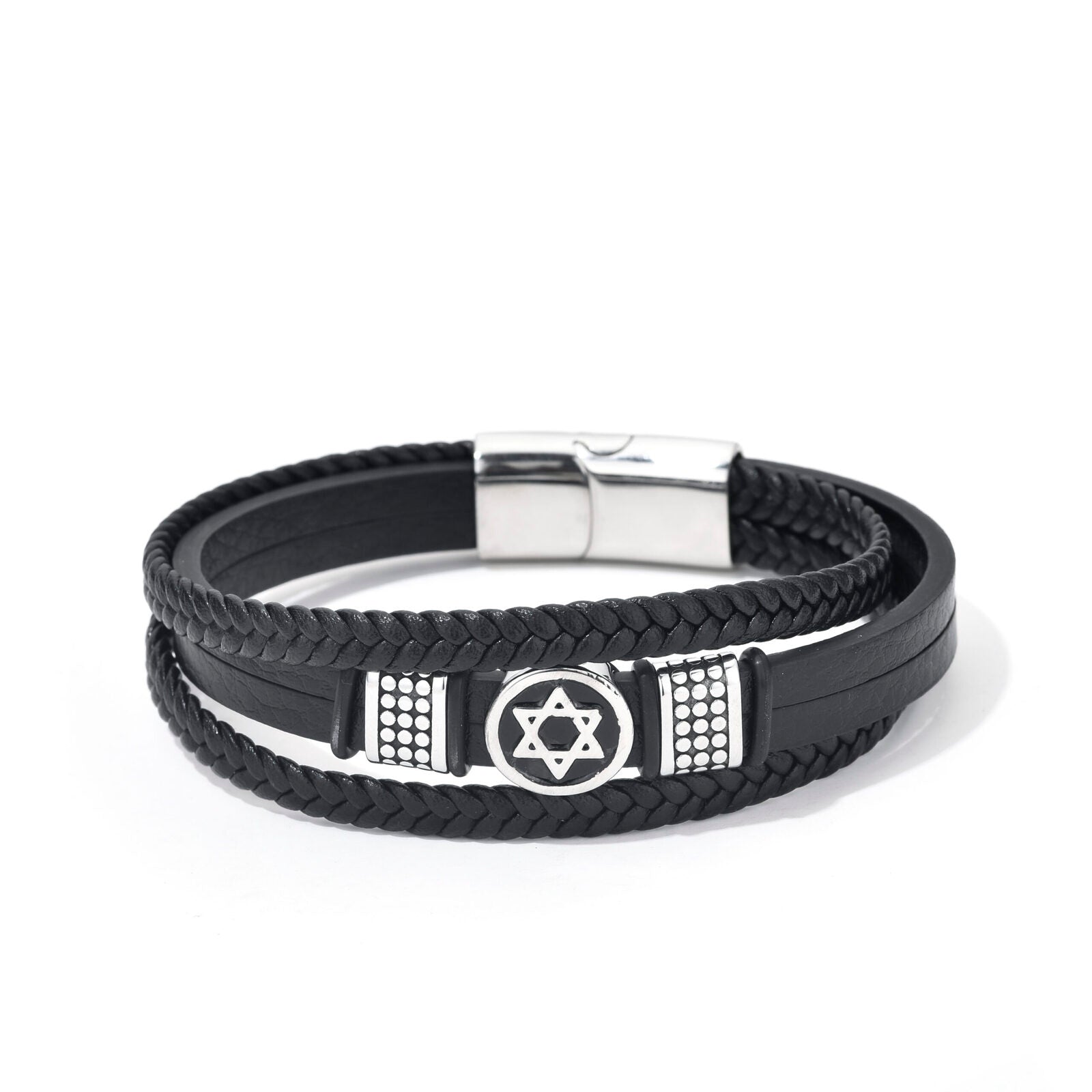 Bratara-barbati-piele-naturala-argintiu-Big Star1.jpg