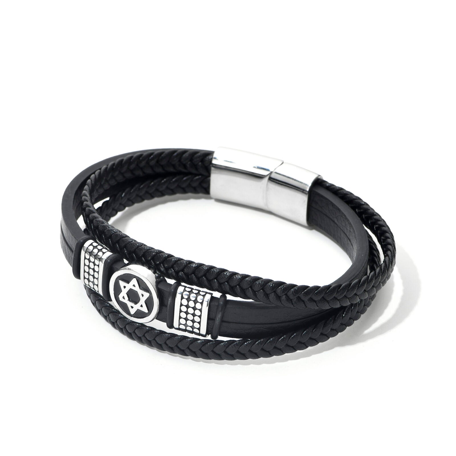 Bratara-barbati-piele-naturala-argintiu-Big Star4.jpg