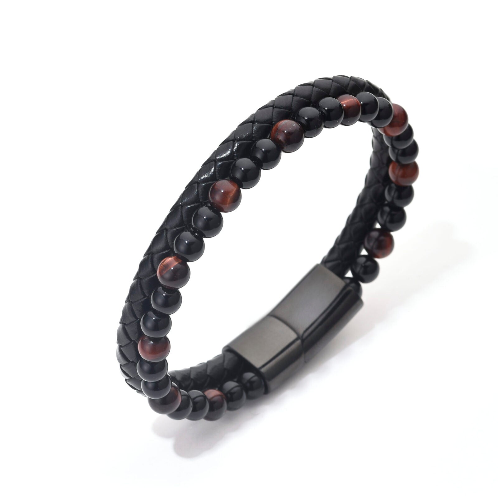 Bratara-barbati-piele-naturala-maro inchis-Cleo.jpg