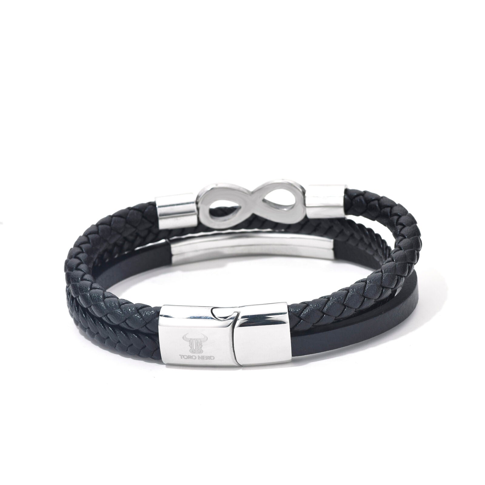 Bratara-barbati-piele-naturala-argintiu-Big Infinit2.jpg