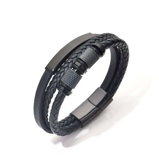 Bratara-barbati-piele-naturala-negru-Crocs.jpg
