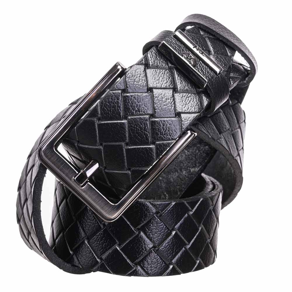 curea-barbati-piele-naturala-neagra-Braid-Night