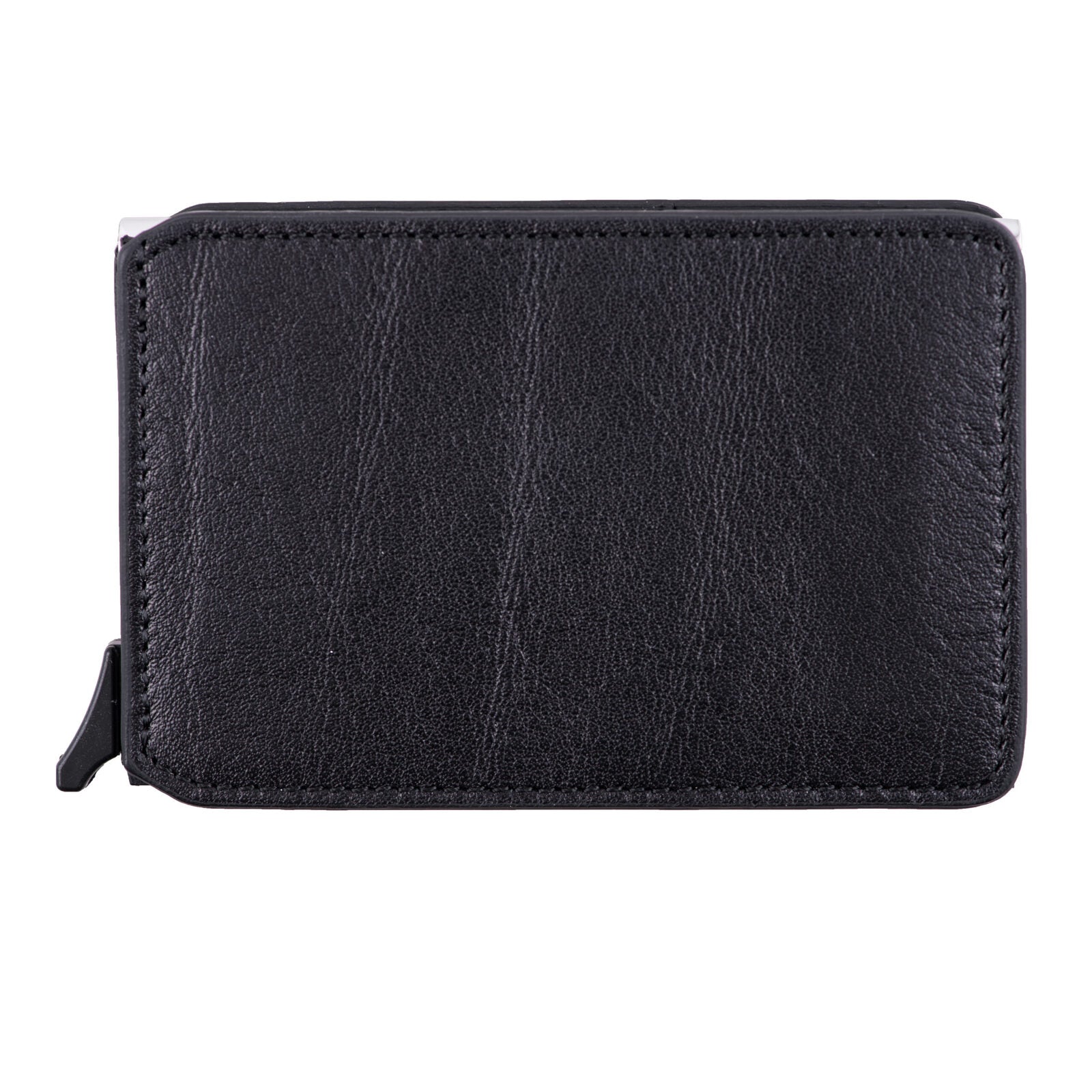 【noriko0908nn】 Port-card barbati din piele naturala negru Master Slide,protectie
