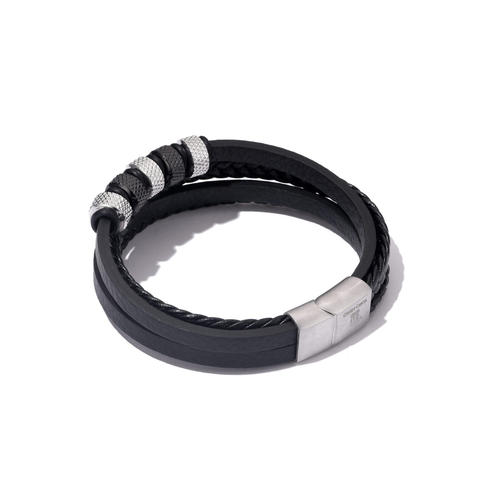 Bratara-barbati-piele-naturala-negru-argintiu-Cercuri5.jpg