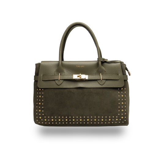 Women's bag made of green genuine leather Armi Mira 