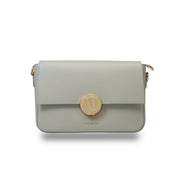 Geanta dama din piele naturala verde salvie pal Anisa
