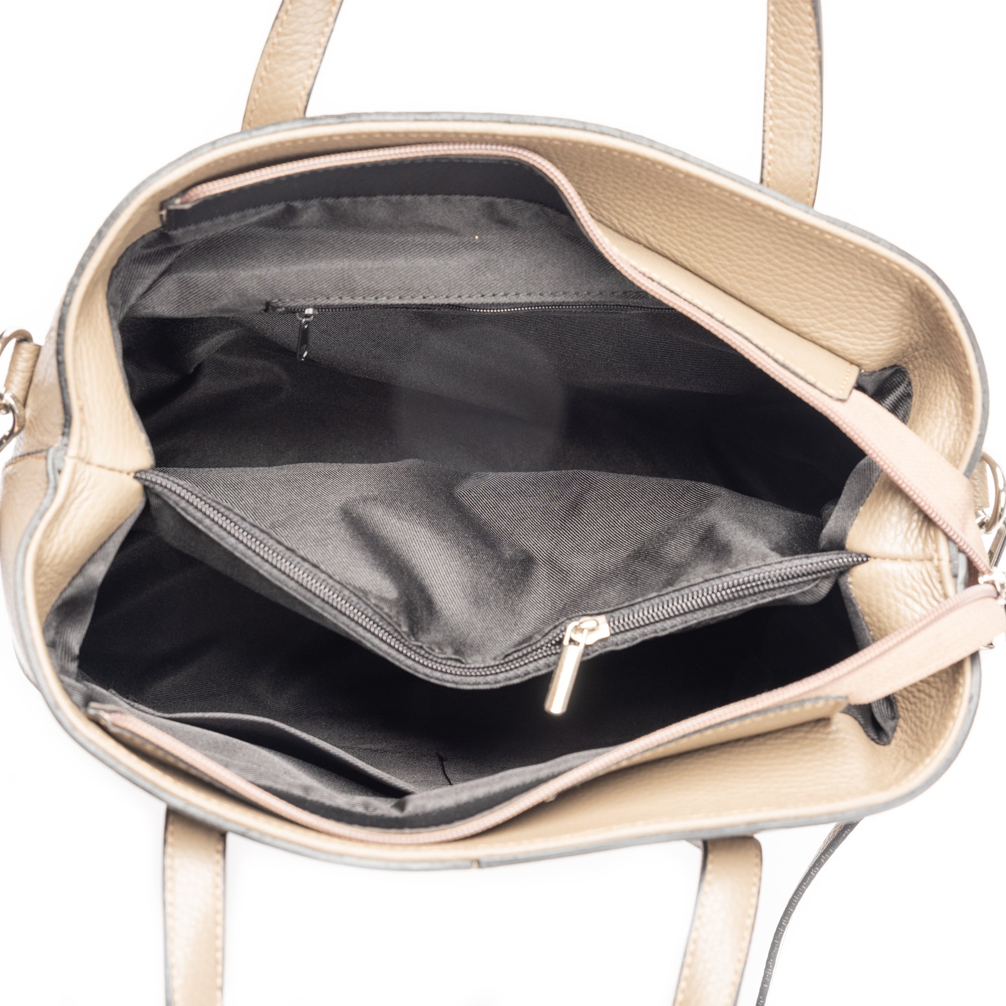 Geantă damă din piele naturala bej Mara