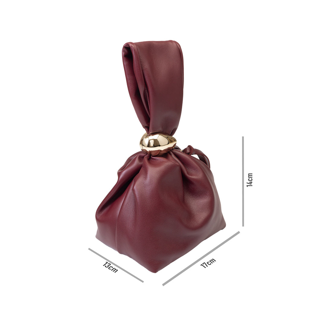 Geantă damă din piele naturala bordo Eliza