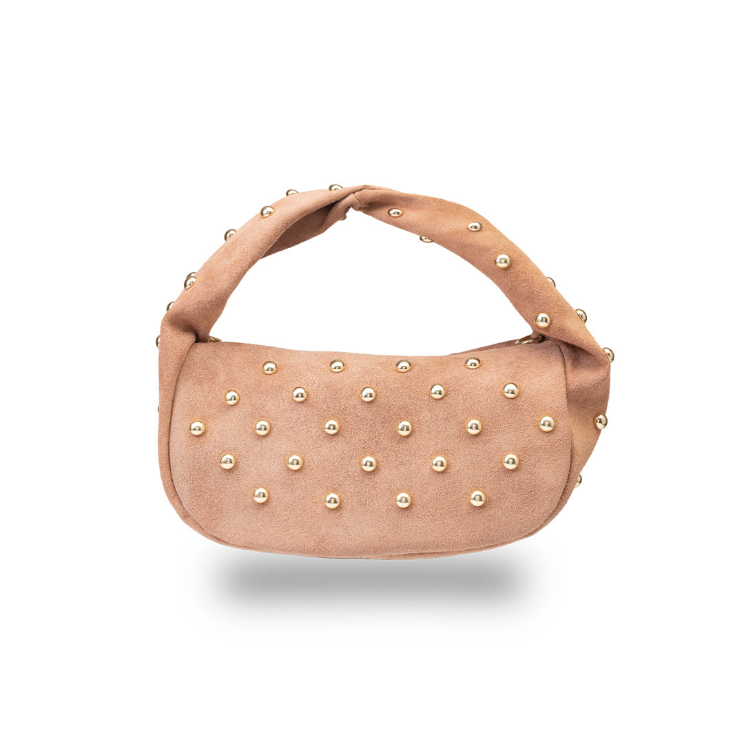 Geantă damă din piele naturală roz Naty