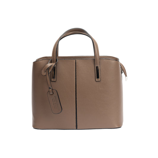 Geantă damă din piele naturala taupe Mara