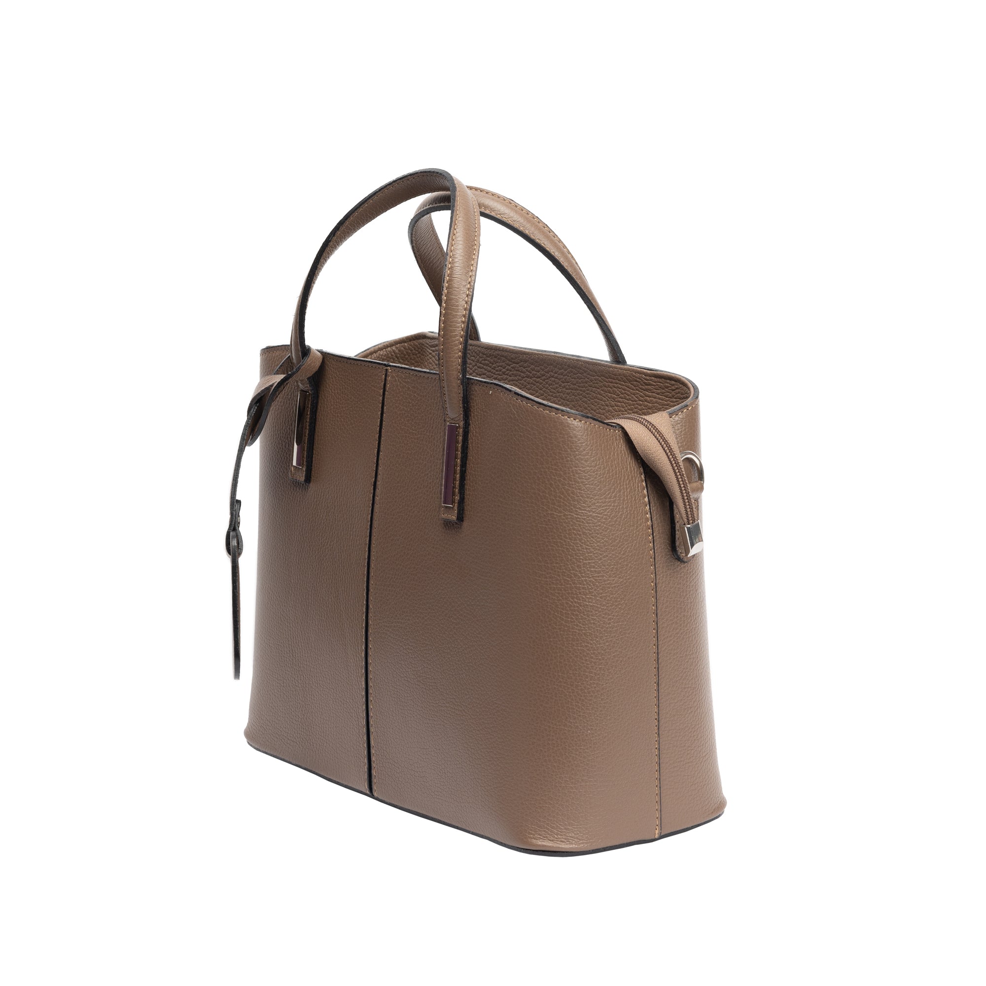 Geantă damă din piele naturala taupe Mara