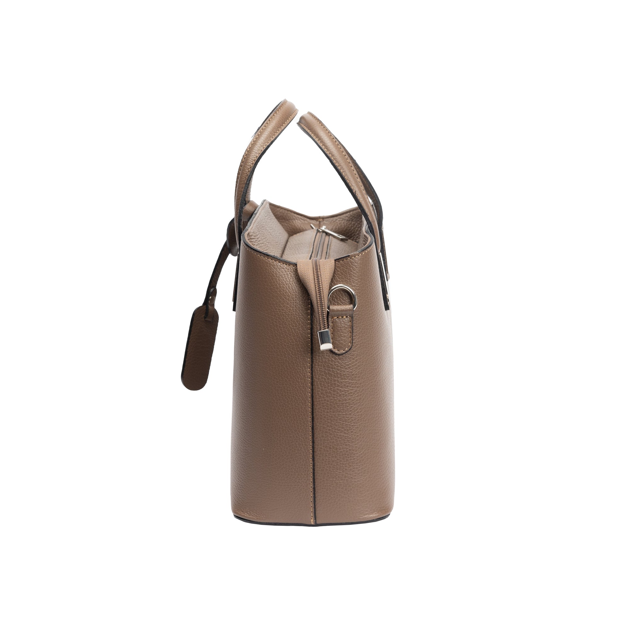 Geantă damă din piele naturala taupe Mara