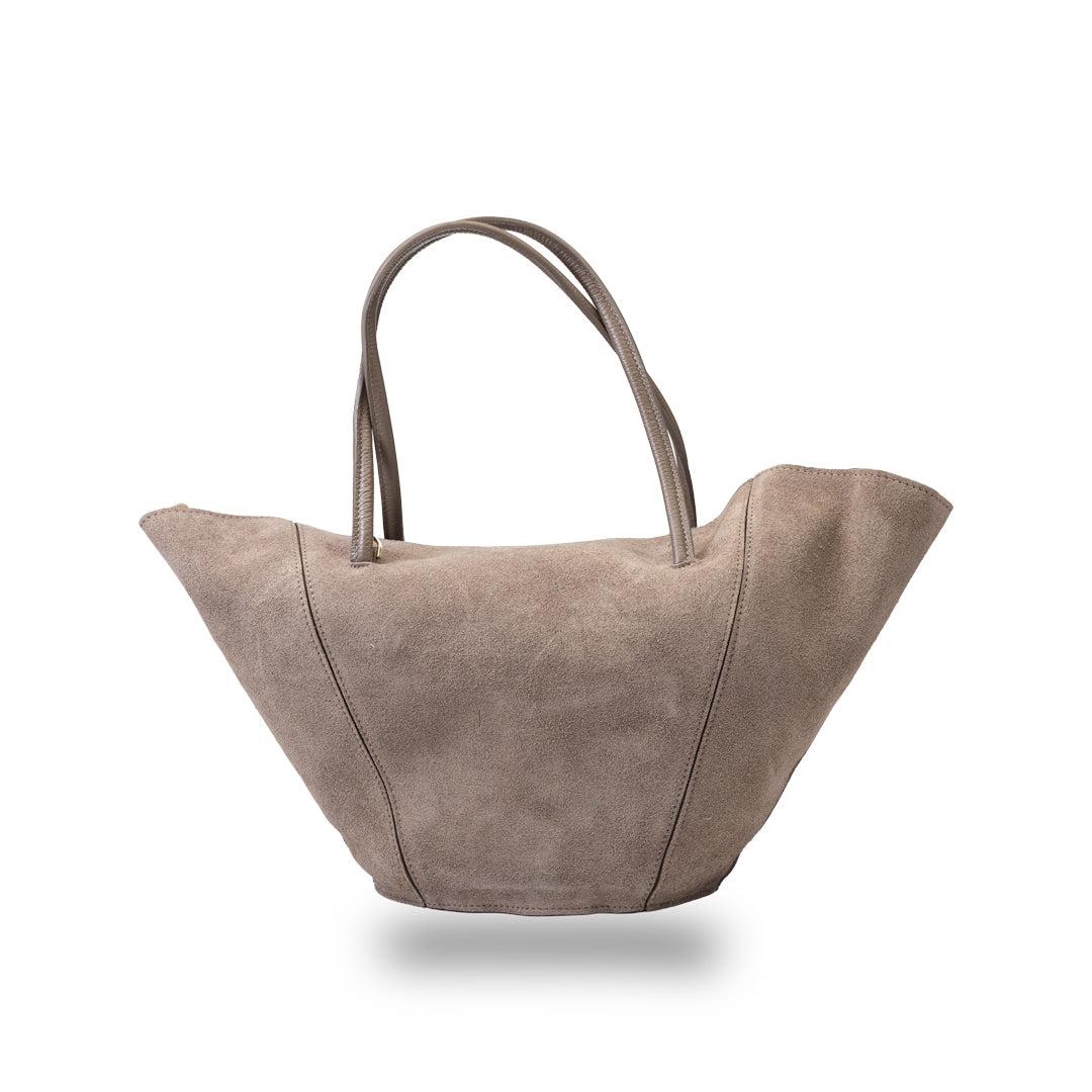 Geantă damă din piele naturala taupe inchis Diana