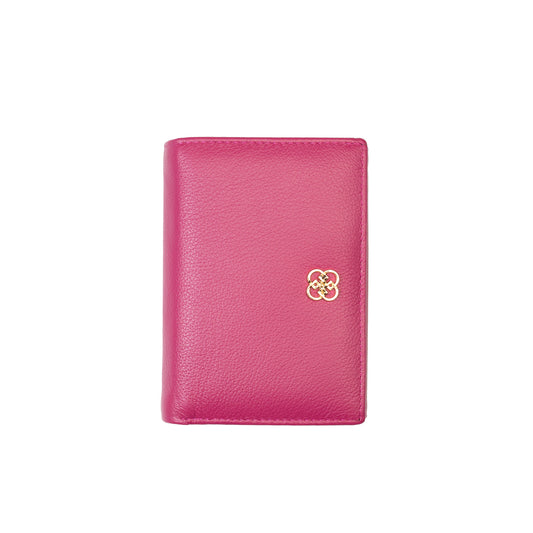 Women's wallet made of genuine fuchsia leather - Little detail