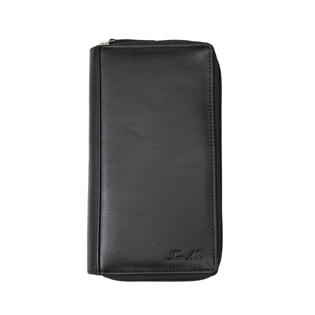 Portofel femei din piele naturala negru Gina,protectie RFID